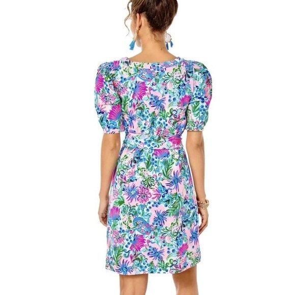 Lilly Pulitzer Harriet Mandevilla Baby Paradise Petals Terry Dress Womens Size M - Picture 4 of 16
